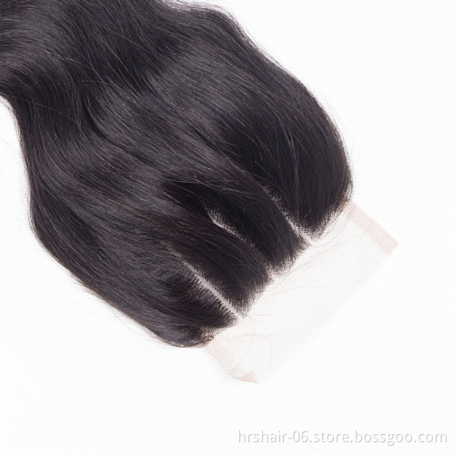 8A peruvian virgin hair lace closure 4*4 peruvian body wave closure Wholesale peruvian hair free parting lace closure
